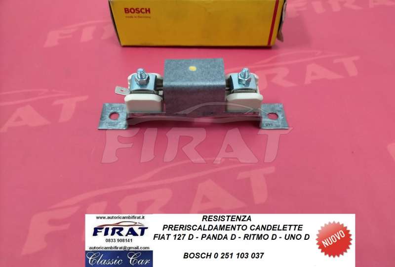 RESISTENZA CANDELETTE FIAT 127 D - UNO D (0251103037)